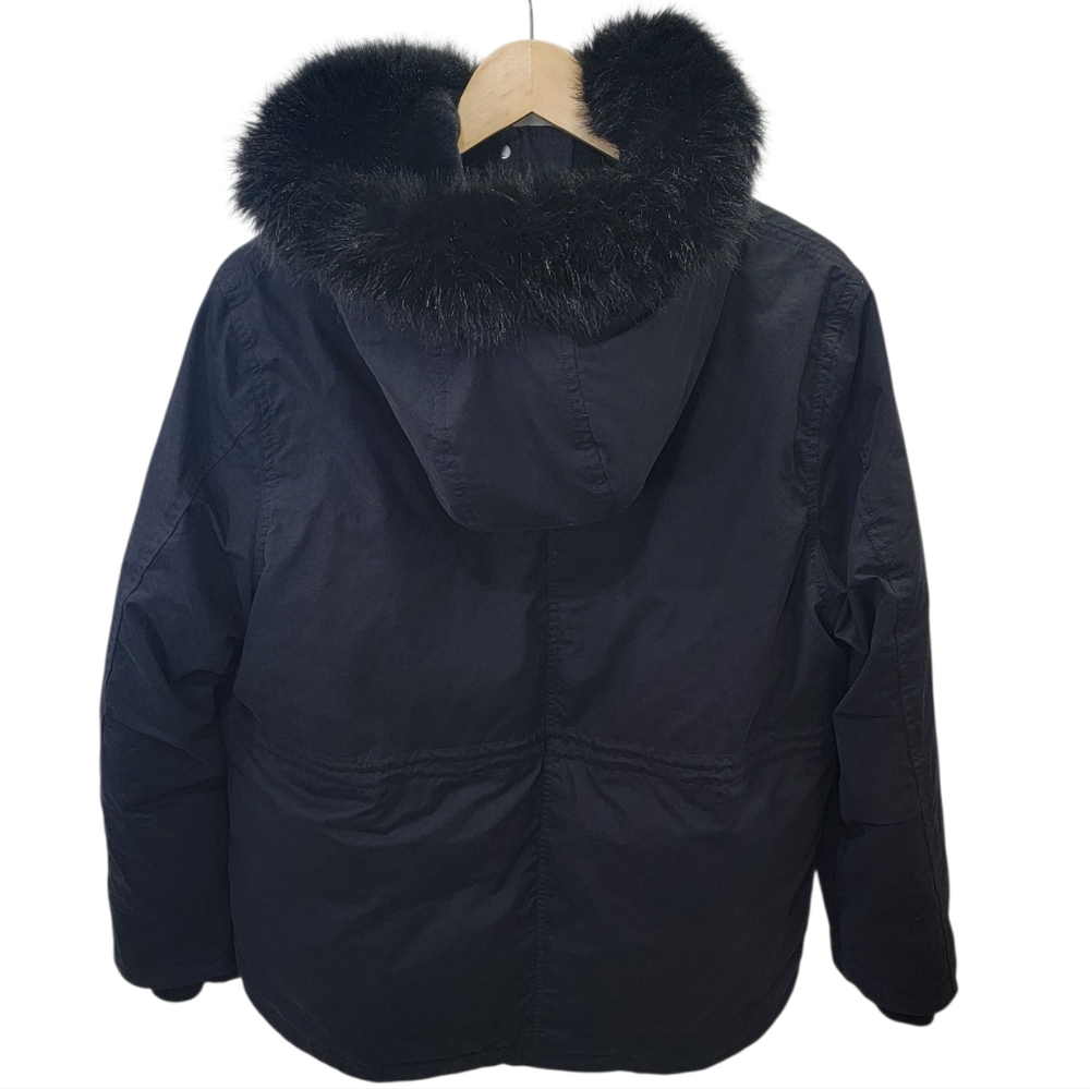 Aritzia Wilfred Mont Blanc Short Parka Goose Down Black Winter Jacket Women’s M - Picture 5 of 17
